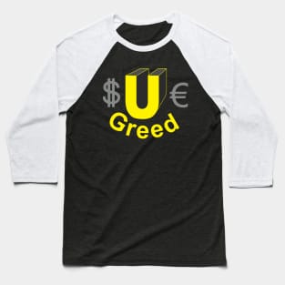 GM: Sue Greed' Baseball T-Shirt